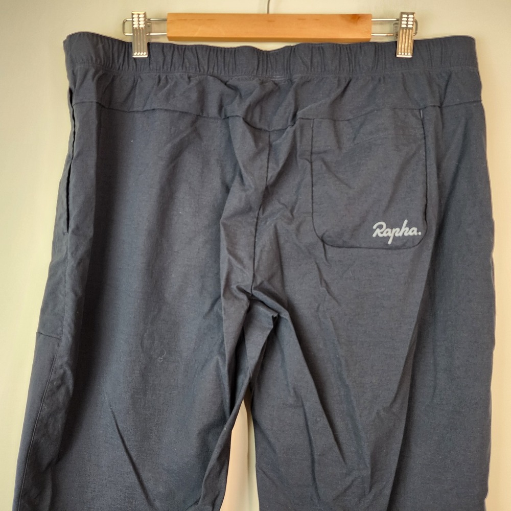 Rapha Easy Tech Pants Men's XXL Navy Blue Nylon Stretch Belt Pull-on Commuter - Picture 6 of 9